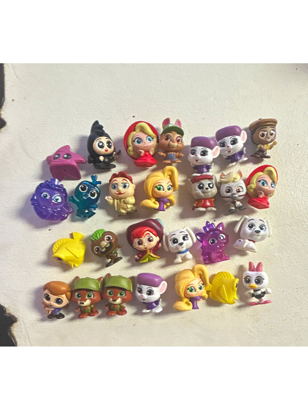 Disney Mixed Lot Mini Figures 10+pc Plastic Unboxed Ariel Rapunzel
